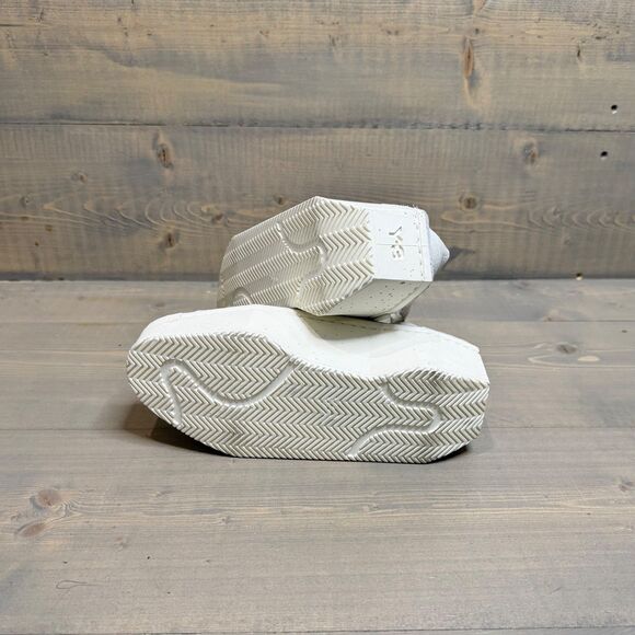 Y-3 Kyasu Low Cream White Suede Leather Platform Sneakers Women's 6, EU 37 1/3 - Picture 6 of 8